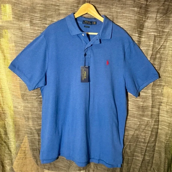 NWT Blue XL Mens The Iconic Mesh Polo Shirt - Picture 7 of 11